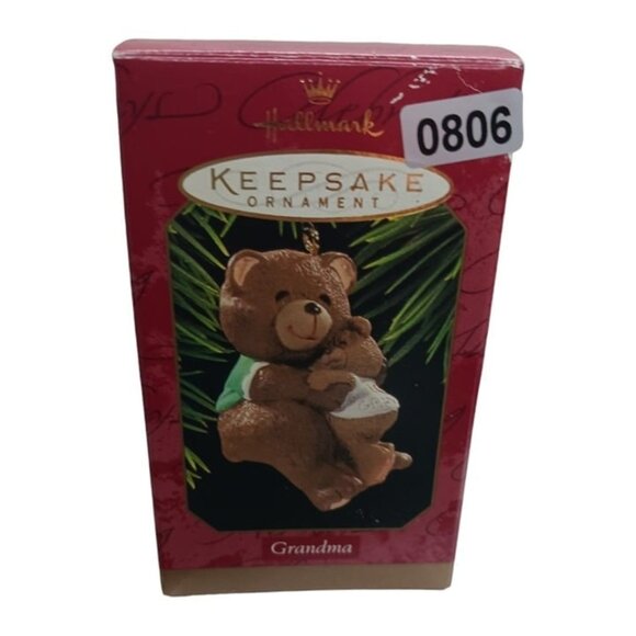 Hallmark & carlton vtg lot of 9 hand crafted ornaments bears - Picture 10 of 10